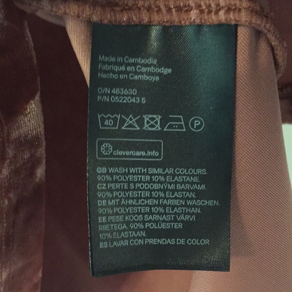 NWOT Crushed Velvet H&M Top - Picture 5 of 7